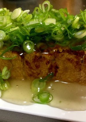 カリッとあんかけ栃尾揚げ-レシピのメイン写真