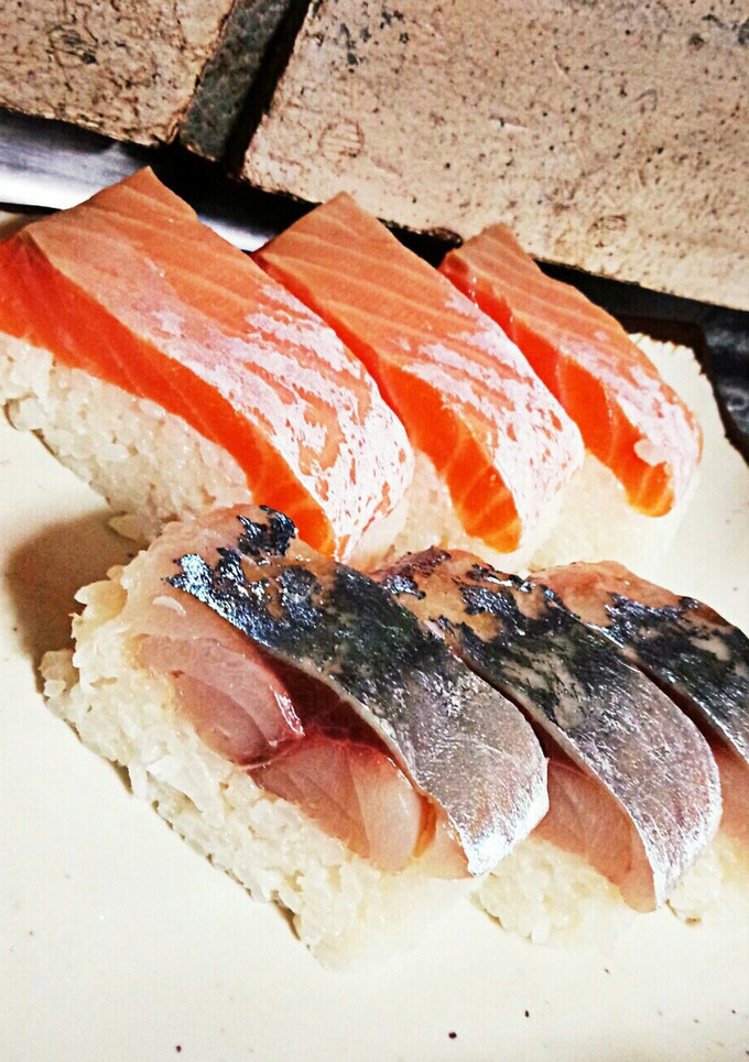 母の日にサーモンと〆鯖の押し寿司❣-レシピのメイン写真