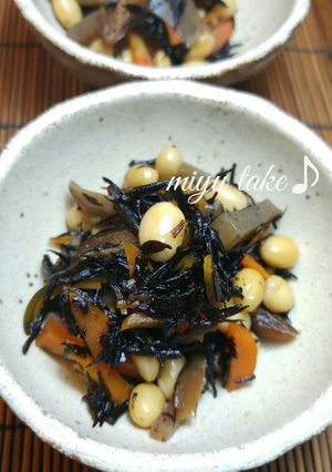 栄養満点♡大豆とひじきの煮物♪-レシピのメイン写真