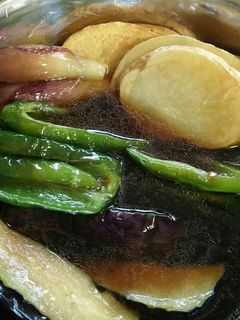 簡単!野菜の揚げ浸し-レシピのメイン写真