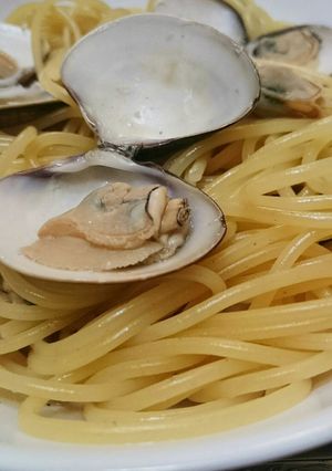 蛤の酒蒸しで☆簡単ボンゴレ風パスタ-レシピのメイン写真