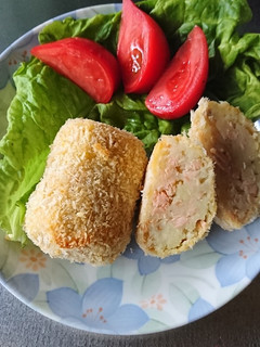 揚げない塩鮭コロッケ-レシピのメイン写真