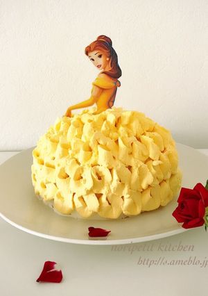 美女と野獣<ベル>のプリンセスケーキ♡-レシピのメイン写真