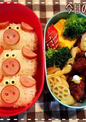3匹のこぶた弁当-レシピのメイン写真