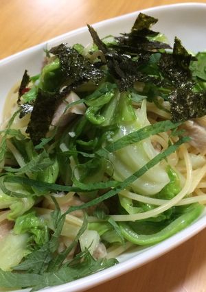 春キャベツと鶏肉の和風パスタ-レシピのメイン写真