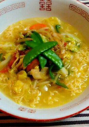 市販ラーメンで！塩タンメン-レシピのメイン写真