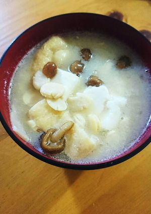 父直伝!押し大豆のなめこ汁!-レシピのメイン写真
