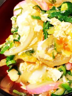 半熟とろーり!関西限定?木の葉丼☆-レシピのメイン写真