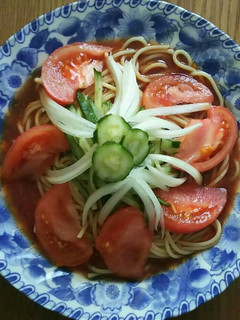 夏野菜の冷製スープパスタ-レシピのメイン写真