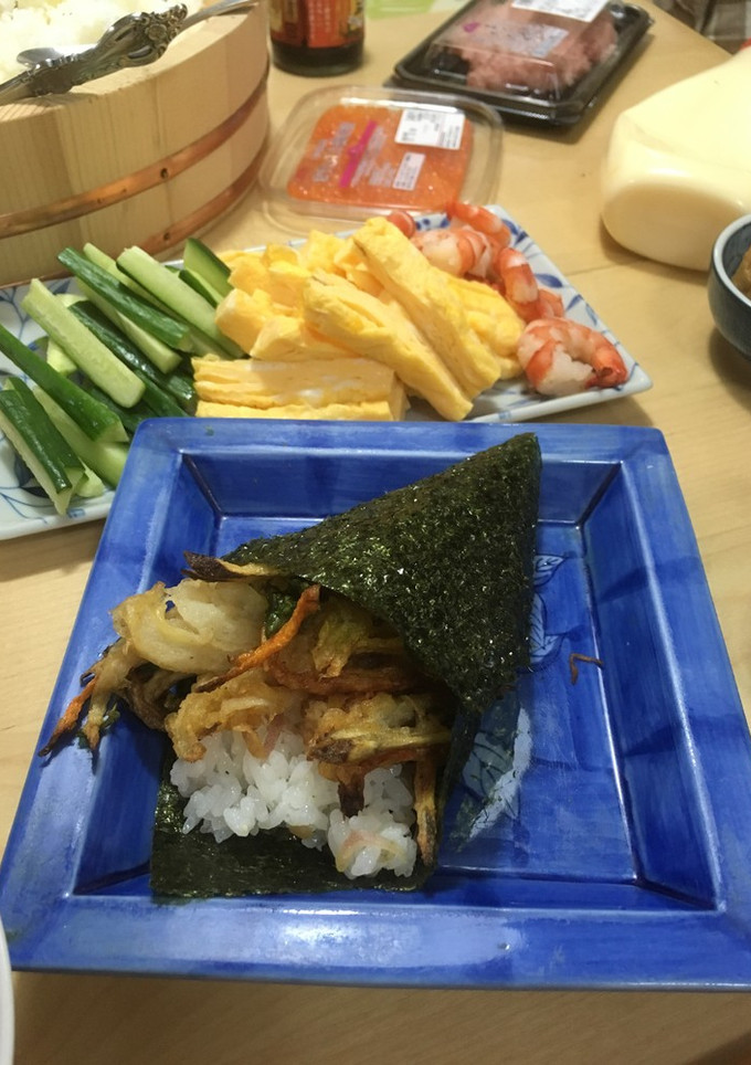 簡単すしのこ使って　ちくわのかき揚げ寿司-レシピのメイン写真