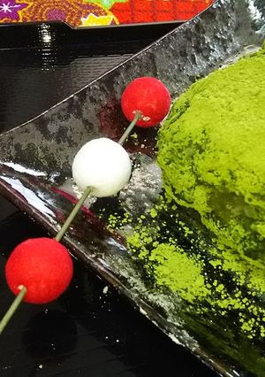 もち米なしで！ほろ苦抹茶のおはぎ♪-レシピのメイン写真