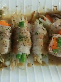 もやしは神!肉巻き野菜(*´³`*)-レシピのメイン写真