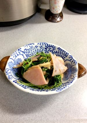 つまみ菜としめじの和え物-レシピのメイン写真