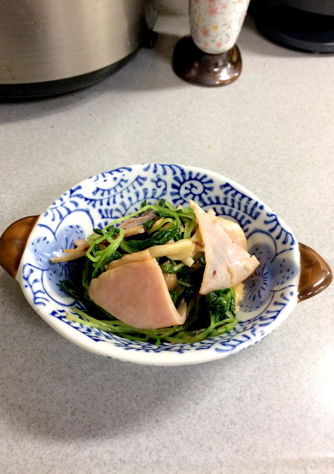 つまみ菜としめじの和え物-レシピのメイン写真