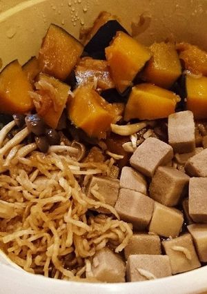 かぼちゃ煮・切干大根煮(レンジ圧力鍋)-レシピのメイン写真