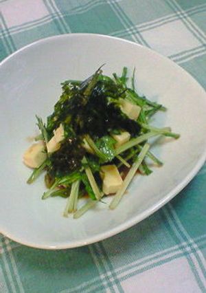 水菜とチーズのわさび醤油サラダ-レシピのメイン写真