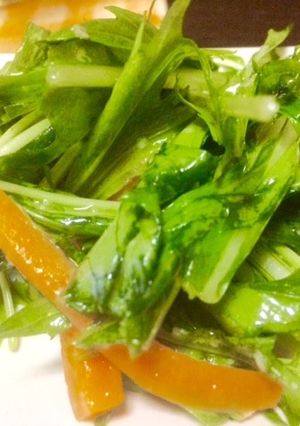 おつまみに♥✿水菜と残り野菜でナムル✿-レシピのメイン写真