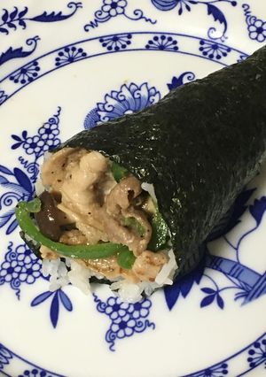 豚肉塩麹炒めの手巻き-レシピのメイン写真