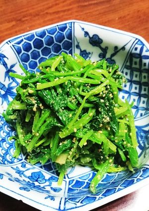 あっという間のほうれん草の胡麻和え-レシピのメイン写真