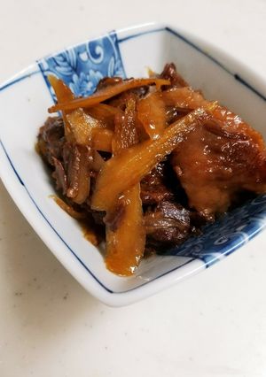 牛すね肉とごぼうの煮込み(圧力鍋使用)-レシピのメイン写真