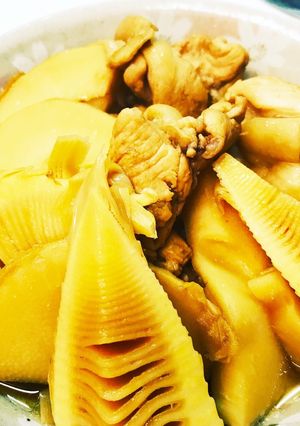 たけのこと鶏肉の甘辛煮 筍 タケノコ-レシピのメイン写真