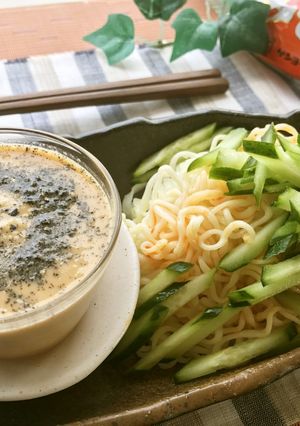 サッポロ一番♬冷やし夏ランチ辛ネバつけ麺-レシピのメイン写真
