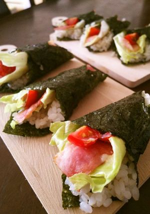 BLT手巻き寿司-レシピのメイン写真