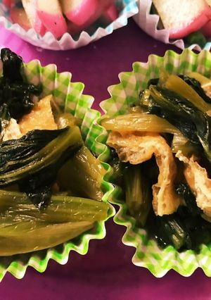 簡単☆お弁当のおかず②小松菜と油揚げ-レシピのメイン写真