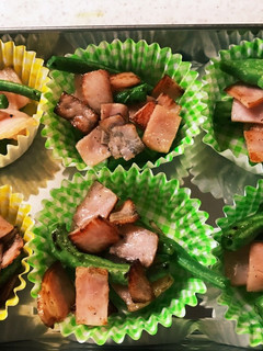 簡単☆お弁当のおかず③いんげんとハム-レシピのメイン写真
