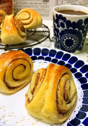 かもめ食堂風シナモンロール風ココアロール-レシピのメイン写真