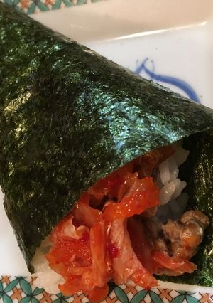 キムチ納豆手巻き寿司-レシピのメイン写真