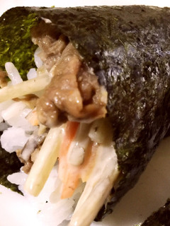 焼肉&ごぼうサラダの手巻き寿司-レシピのメイン写真