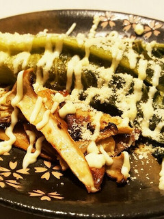 ロメインレタスとエリンギをマヨで蒸し焼く-レシピのメイン写真