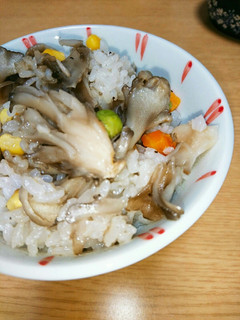 土鍋で簡単♪『舞茸のピラフ』-レシピのメイン写真