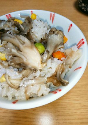 土鍋で簡単♪『舞茸のピラフ』-レシピのメイン写真