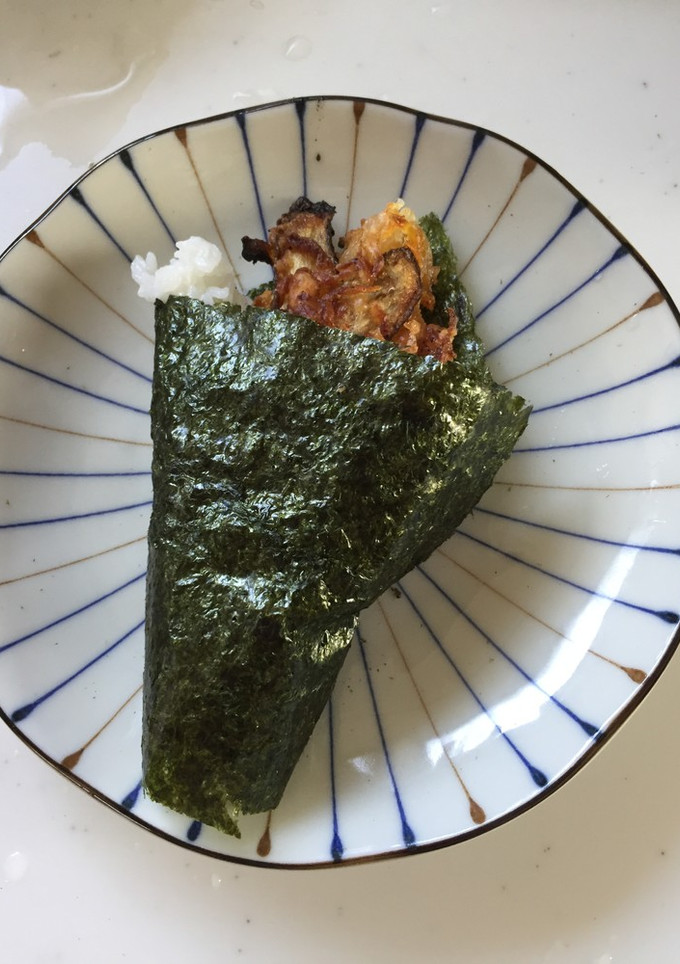 簡単 かき揚げ手巻き寿司-レシピのメイン写真