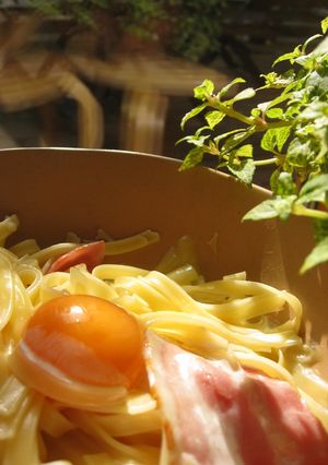 レンジでカルボ☆混ぜるだけ♬♫-レシピのメイン写真