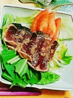 ハイブリッド☆鰹のタタキ サラダ仕立て-レシピのメイン写真