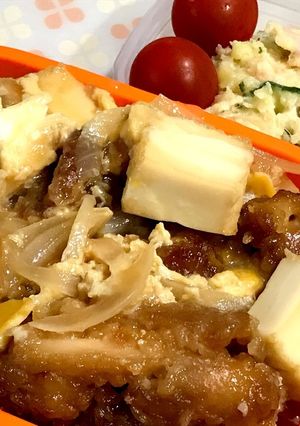 リメイク☆お弁当☆鶏肉の唐揚げ丼-レシピのメイン写真