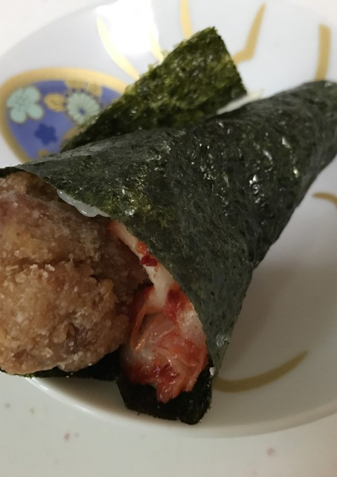 簡単!キムチーズ唐揚げ手巻き-レシピのメイン写真