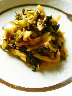 さきいかと高菜漬けのピリ辛おつまみ♪-レシピのメイン写真