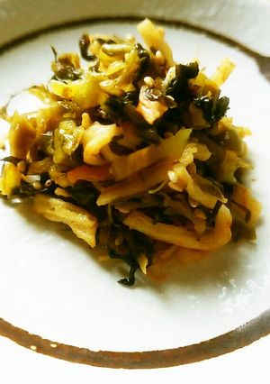 さきいかと高菜漬けのピリ辛おつまみ♪-レシピのメイン写真