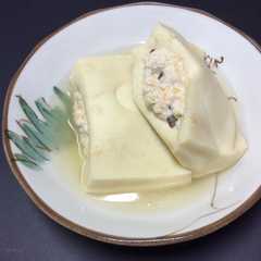 รูปของ こうや豆腐のひき肉詰め