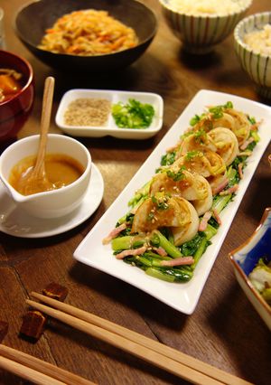 かぶとベーコンの炒め物♪ごま甘酢たれがけ-レシピのメイン写真