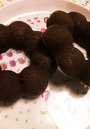 ふんわりしっとりココア焼きドーナツ-レシピのメイン写真