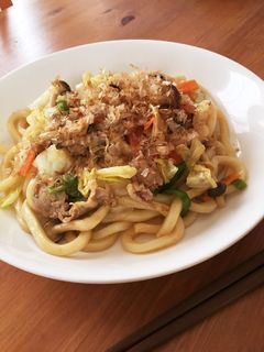 野菜タップリ♡コク深♪焼きうどん♪-レシピのメイン写真