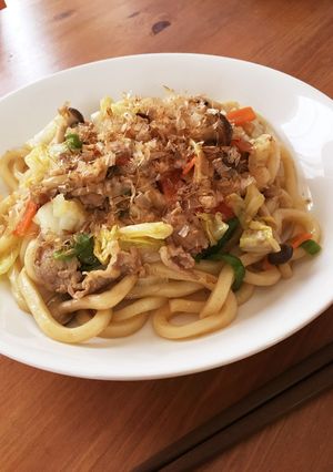 野菜タップリ♡コク深♪焼きうどん♪-レシピのメイン写真