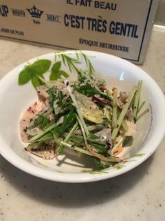 味・食感サイコーれんこん水菜ゆかりサラダ-レシピのメイン写真