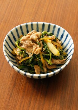 山うどと豚肉の炒め煮-レシピのメイン写真
