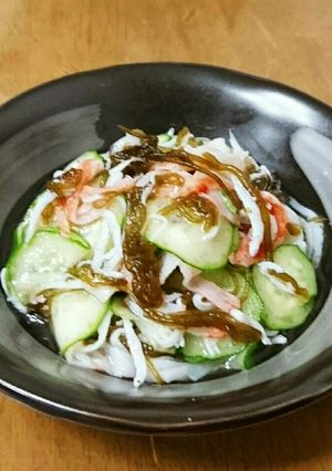 ＊きゅうりとしらすともずく酢の和え物＊-レシピのメイン写真